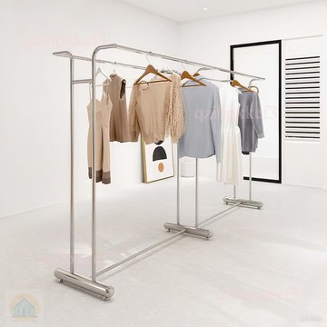 廠家熱賣📣櫥窗服飾展示架 服裝店掛衣架 商用服裝牆 落地衣帽架 掛衣架 掛衣服架子 服裝陳列架 衣服展示架 中島展示架