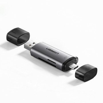 UGREEN SD/TF USB-C/Type-C+USB3.0兩用讀卡機