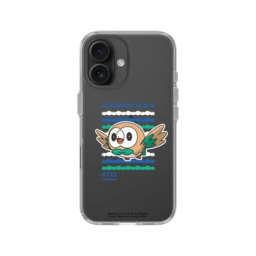 iPhone 16 Clear Case（相機按鈕） 透明 - 寶可夢 Pokemon - 幾何系列-木木梟