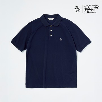 【Munsingwear 企鵝】男款藏青色日本製舒適美國棉企鵝首款高爾夫球衫復刻版POLO衫 MGVP2S07