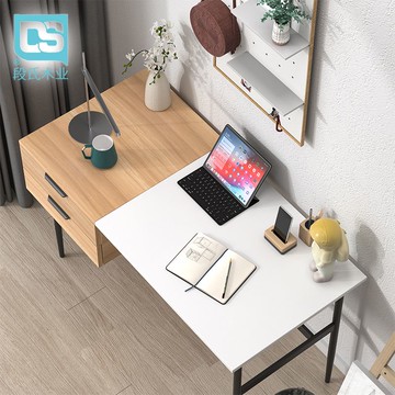 簡約臥室臺式家用電腦寫字桌工作長條方形辦公學習小書子電競易裝 免運 可開票 快速出貨PYY6007
