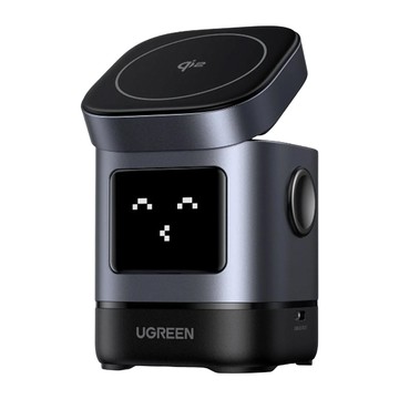 UGREEN 綠聯 Qi2 15W 小機器人 2合1 無線充電座  白色  1個