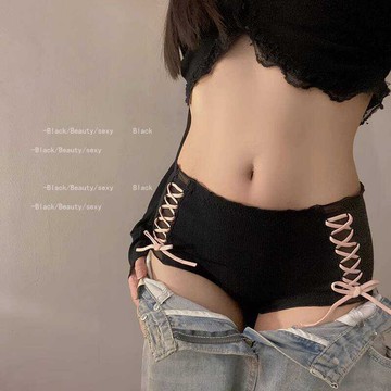 🚀虧本到貨🚀日本🇯🇵甜美純欲風性感中高腰內褲女生純棉全棉裆新款女士包臀三角褲