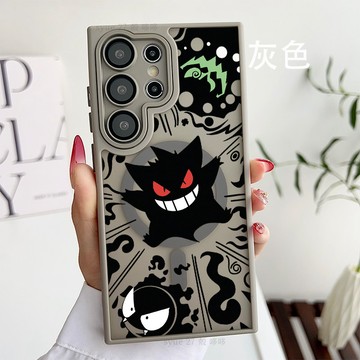 膚感磨砂手機殼 耿鬼惡魔 磁吸保護殼 適用三星Galaxy A56 A36 A26 A55 A54 A16 S25防摔殼