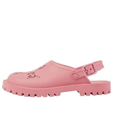 (GS) Gucci GG Rubber Sandals 'Pink'