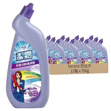 Farcent 花仙子 潔霜 芳香浴廁清潔劑 薰衣草花園  750g  12瓶