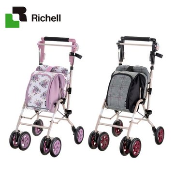 Richell利其爾-輕巧購物步行車CP-G型-2色