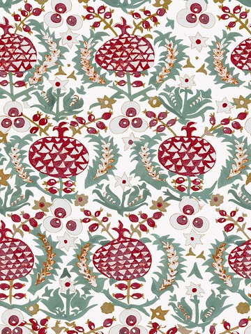 Pomegranate Warm Printed Wallpaper