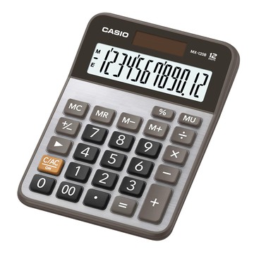 CASIO 卡西歐 雙電源商用計算機 12位數  MX-120B  1個