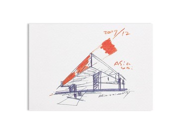亞洲大學附屬現代美術館 明信片 安藤忠雄手稿202712