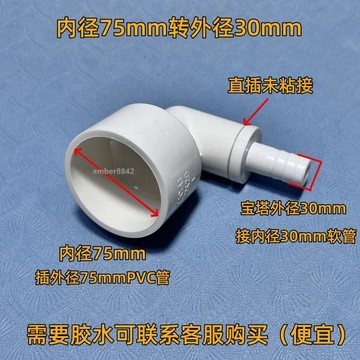 購滿99出貨✨熱賣✨PVC變徑彎頭魚缸彎嘴塑膠軟管90度寶塔彎頭給水管異徑接頭 20 25