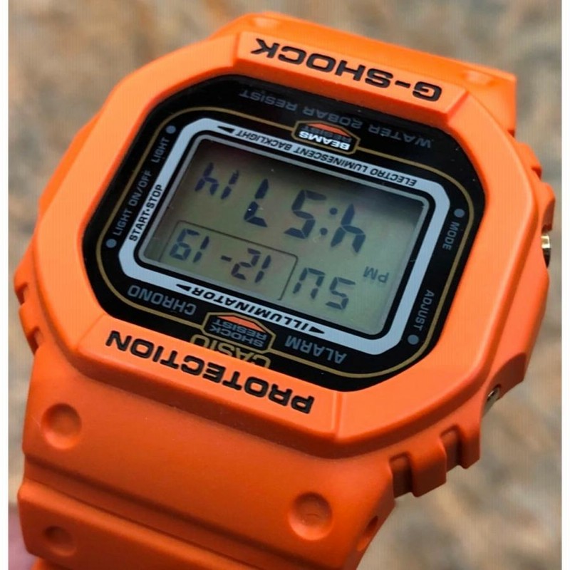 CASIO G-SHOCK カシオ G-ショック × 初代BEAMS ビームス 20周年別注モデル DW-5600BE デジタル腕時計♪AC19616  | LINEブランドカタログ