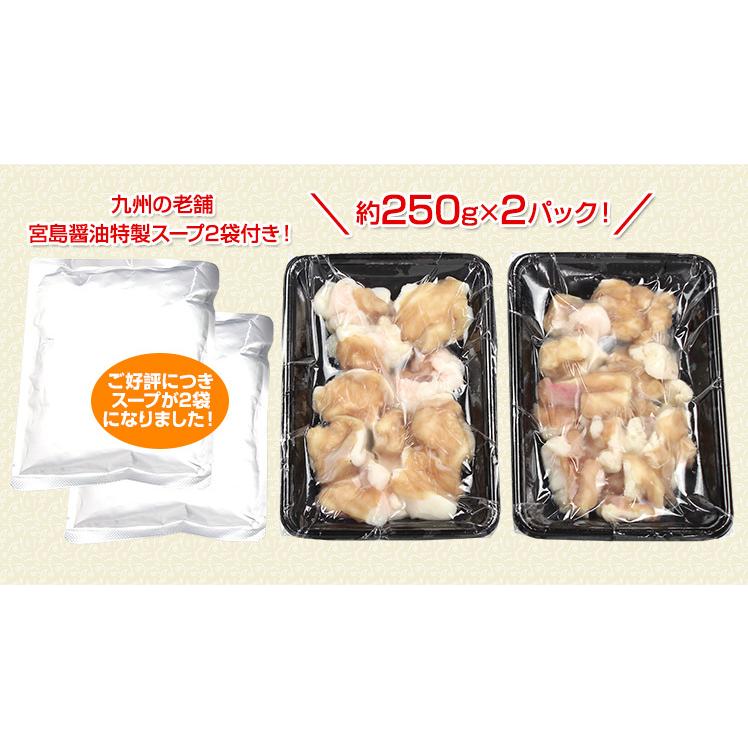 黒毛和牛大トロもつ鍋セット 約500g （特製スープ付）