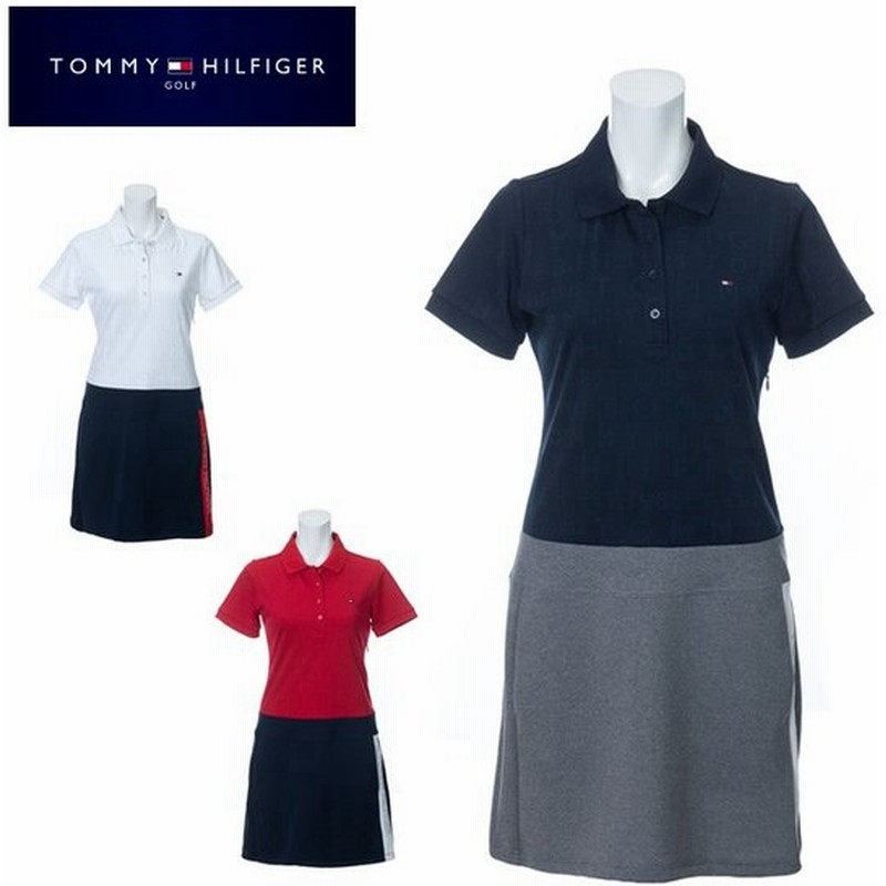 トミーヒルフィガーゴルフ Tommy Hilfiger Golf ゴルフウェア ワンピース レディース ロゴジャガード Thla016 通販 Lineポイント最大0 5 Get Lineショッピング