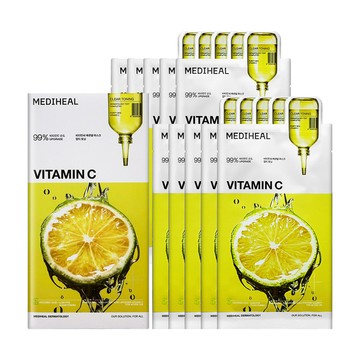 MEDIHEAL Vitamin C 維他命C亮白面膜 10入