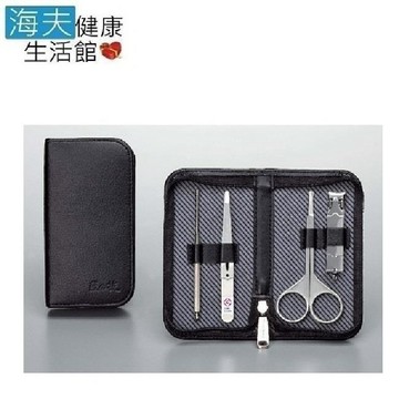 【海夫健康生活館】日本GB綠鐘 匠之技 鍛造鋼 修容4件組 旅行隨身包(G-3105)