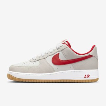 Nike 耐吉 Air Force 1 07 LV8 IB6388-101 男 運動休閒鞋 經典 AF1 米灰 紅