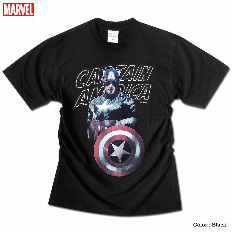 MARVEL キャプテンアメリカ マーベル Tシャツ メンズ 半袖 アメコミ