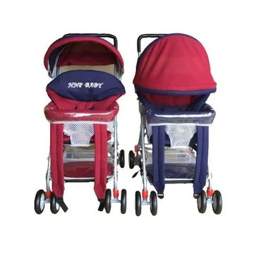 紅色 【孩子國】透氣全罩式三用揹架車/手推車/機車椅(附睡墊 台灣製)