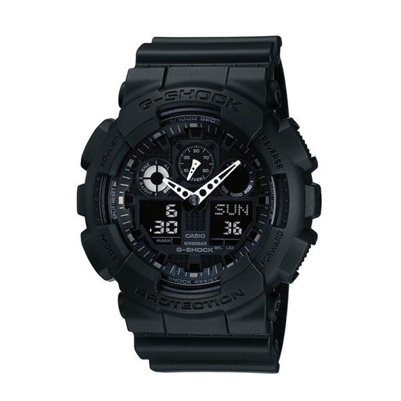 GA-100-1A1JF ベッカム着用 時計 CASIO カシオ G-SHOCK ジーショック gshock Gショック プレゼント ブラック 黒  デジアナ | LINEブランドカタログ