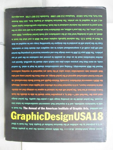 【書寶二手書T9／設計_UNT】Graphic Design U. S. A 18_American Institute of Graphic Arts