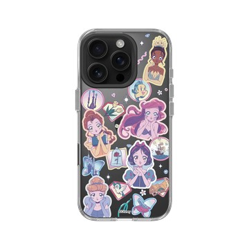 iPhone 16 Pro Clear Case（相機按鈕） 透明 - 迪士尼-公主系列 Disney Princess - 迪士尼公主 - 漫畫貼紙風格