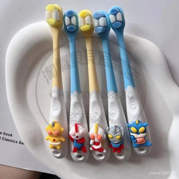 【臺灣-出貨】兒童萬毛超細軟毛牙刷2-3-6-10嵗💖小頭嬰幼兒乳牙小孩護齒牙刷