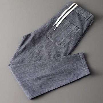 【斷碼男裝】男褲秋季休閑長褲男薄款九分潮流百搭日系休閑牛仔褲