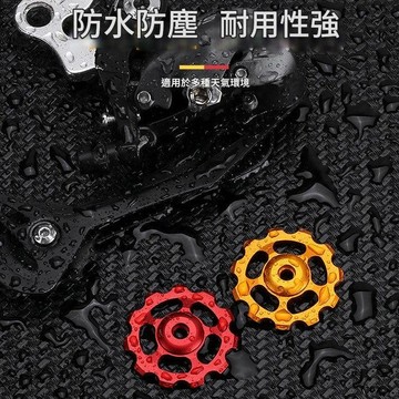 【台灣現貨】軸承陽極CNC 腳踏車變速導輪 公路車鍊條導輪 改裝配件 自行車後撥導輪 撥鏈輪