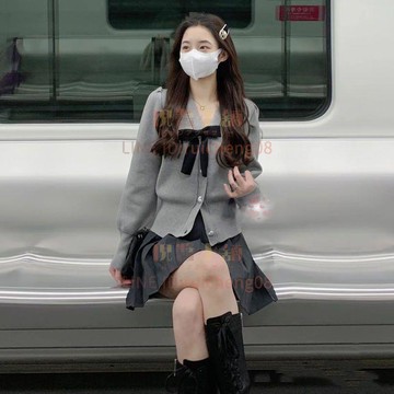 長裙套裝大碼女裝微顯瘦遮肉穿搭上衣兩件套時尚百搭連衣裙子初早秋新款【倪醬】