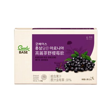 Good BASE 高麗蔘野櫻莓飲 30包 Set  1.5L  1盒