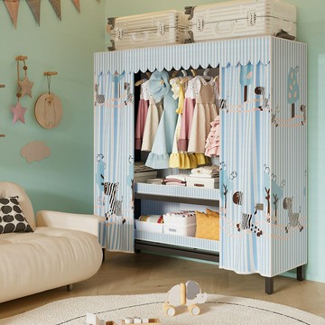 免運 開立發票  兒童衣柜臥室家用寶寶小衣櫥男女孩結實耐用衣服收納簡易置物柜子