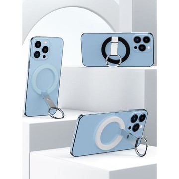 志尖磁吸指環手機支架iPhone14Pro13萬能通用磁吸背貼金屬懶人桌面折疊便攜支撐架超薄強力推拉磁吸手機指環