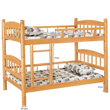 AS DESIGN 雅司家具-阿路加3.5尺圓柱雙層床-114*200*155cm-不含床墊