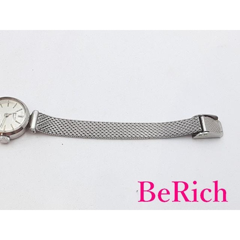 ロンジン LONGINES 手巻き レディース 腕時計 ラウンド シルバー 文字  