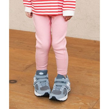 日本 BREEZE - DAISUKI 百搭鬆緊合身9分褲-羅紋-粉紅