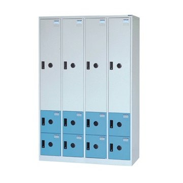 DAHFU 大富 DF多用途置物櫃 4片鋼製門板+8片塑鋼門板組合 混色 W1193xD510xH1802mm/ 個 DF-KS-5808