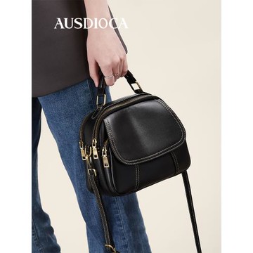 真皮包包女2025新款時尚高級感貝殼包手提包中年媽媽包女士斜挎包