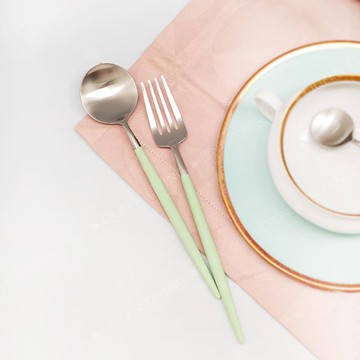 葡萄牙Cutipol GOA系列青玉柄點心叉匙組