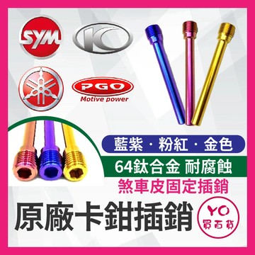 YO買百貨 卡鉗插銷 原廠內六角卡鉗吊架銷 煞車皮固定插銷 光陽 三陽 山葉 PGO 原廠卡鉗 JET DRG 大樂