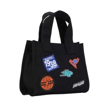 KANGOL 側背包 黑色 布章 手提包 小包包 6625171620