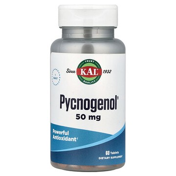 KAL, Pycnogenol®，50 毫克，60 片