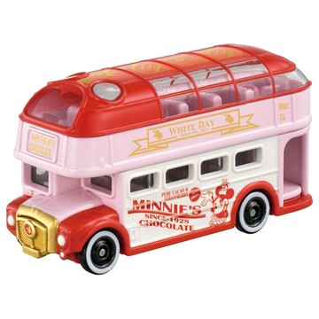 【震撼精品百貨】Micky Mouse_米奇/米妮 ~迪士尼小汽車 DM特仕車 米妮雙層巴士(情人節款)*18823
