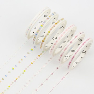 【CHL】信的戀人 SLIM 幾何 手繪感 簡約 極細系列 裝飾 邊框貼 紙膠帶 和紙膠帶