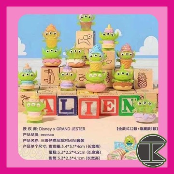 【4月預購】三眼仔甜品派對Mini盲盒一中盒12入｜迪士尼角色甜點主題收藏｜愛蛋客