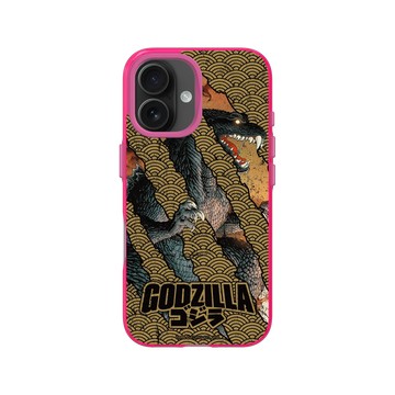 iPhone 16 Clear 粉漾桃 - 哥吉拉 Godzilla - 怪獸爪痕