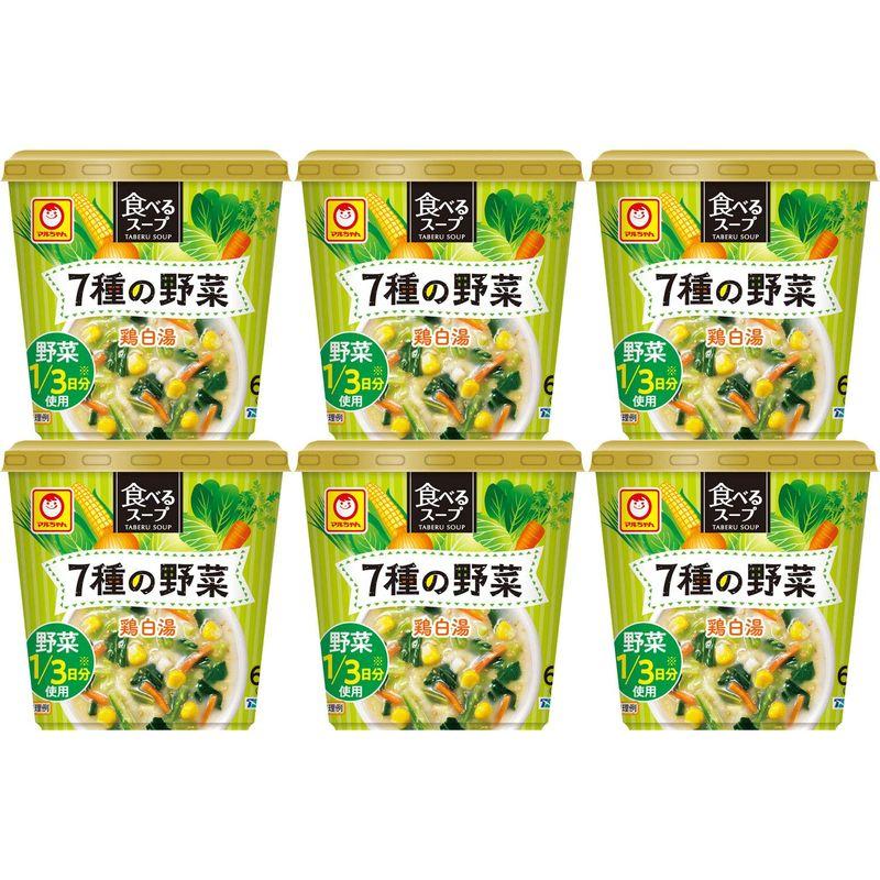 マルちゃん 食べるスープ 7種の野菜鶏白湯 18g ×6個