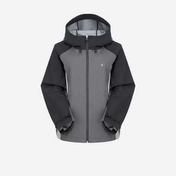 CONVERSE OUTDOOR JACKET DARK MATTER 女 連帽外套 黑灰色