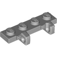 樞紐 1x4 Locking Dual 1 淺灰色 44568