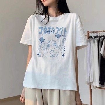 臺灣出貨 免運可愛貓咪印花寬鬆好看短袖t恤女男2026夏季新款休閒百搭減齡上衣0911